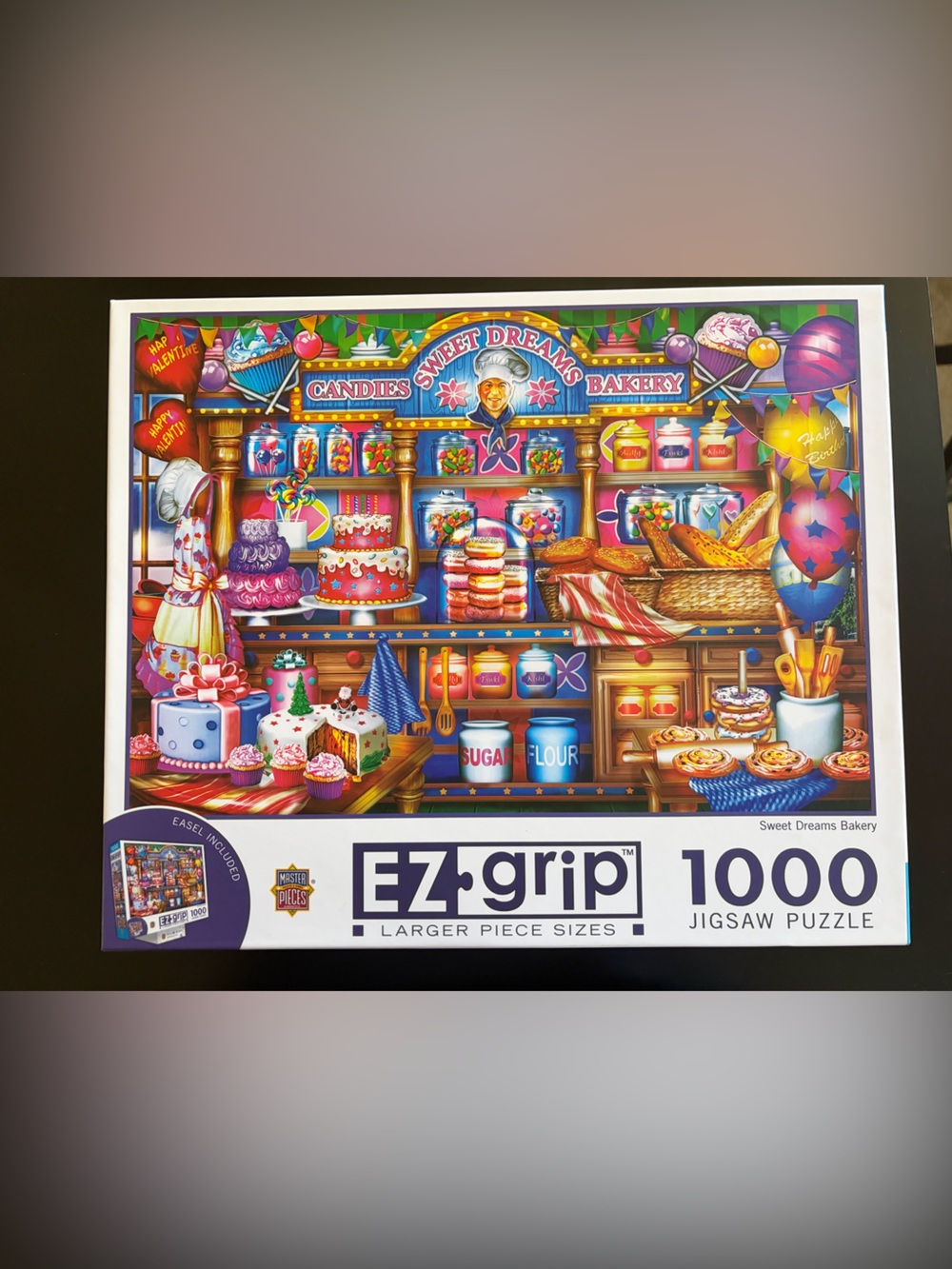Jigsaw EZ-grip Sweet Dreams Bakery Puzzle - Bright Pink, Blue, Purple, Yellow